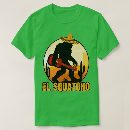 Bigfoot El Squatcho Mexican Sasquatch Bigfoot by c Tシャツ (デザイン正面)