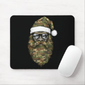 Bigfoot Face Sungles Santa Christmas Camo Xmas Sas マウスパッド (マウス)