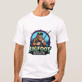 Bigfoot Fishing Rods Reel 'em Like A Pro Tシャツ (正面)