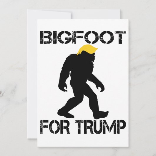Bigfoot For Trump 2024 選挙 招待状 (正面)