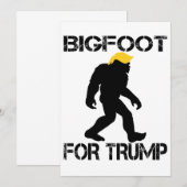 Bigfoot For Trump 2024 選挙 招待状 (正面/裏面)