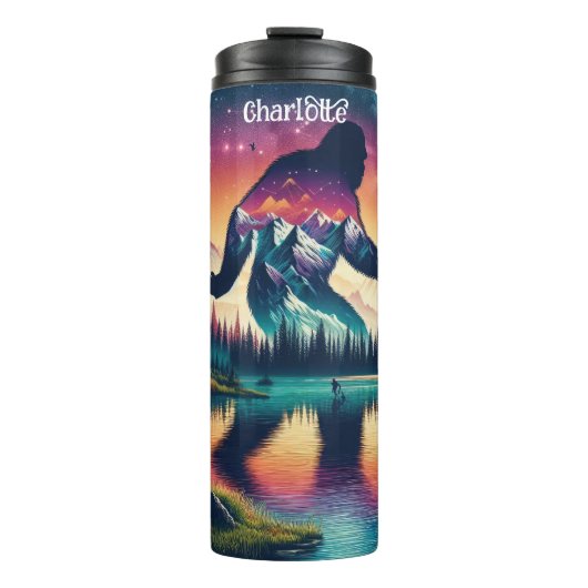 Bigfoot: Forest Reflection, Starry Peaks タンブラー (正面)