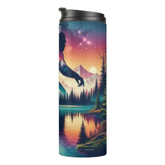 Bigfoot: Forest Reflection, Starry Peaks タンブラー (回転右)