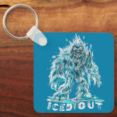 Bigfoot Gift & Chillingおもしろい Yetiアイテムを探索 キーホルダー (正面)