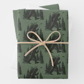 Bigfoot Golfer Tree Funny Sasquatch Golfing Golf ラッピングペーパーシート (インサイチュ)