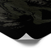 Bigfoot Gym Workout Fitness Forest Men Women  ポスター (角)