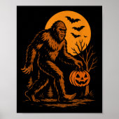 Bigfoot Halloween Sasquatch ポスター (正面)