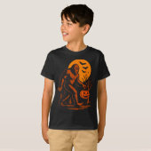 Bigfoot Halloween Sasquatch Jack O Lantern  Tシャツ (正面フル)