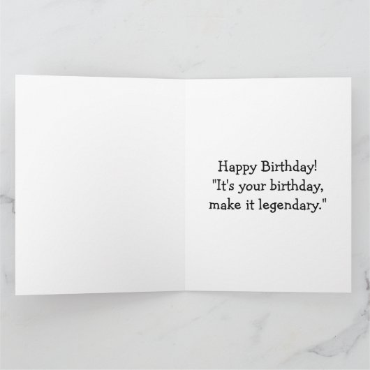 Bigfoot Happy Birthday  カード (内部)