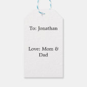 Bigfoot Happy Birthday Forest Silhouette ギフトタグ (裏面)