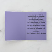 BigFoot HappyHallowBirthmas  funny greeting  カード (内部)