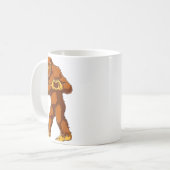 Bigfoot Heart Hands Funny Sasquatch Lover Valentin コーヒーマグカップ (正面左)