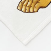 Bigfoot Heart Hands Funny Sasquatch Lover Valentin フリースブランケット (角)