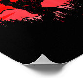 Bigfoot Heart Valentine's Day Boys Girls Kids Love ポスター (角)