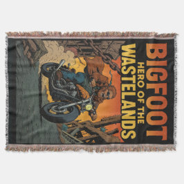 Bigfoot Hero of the Wastelands Comic Book Cover スローブランケット
