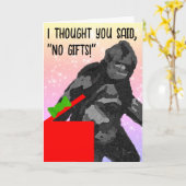 Bigfoot Holiday Card カード (黄色い花)