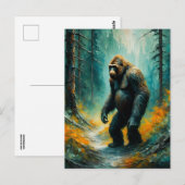 Bigfoot in the woodsはがき ポストカード (正面/裏面)