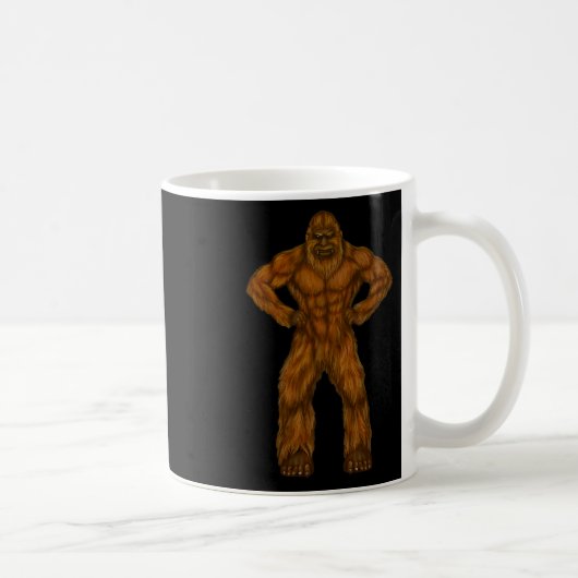 Bigfoot Is A Body Builder - Body Builder Sasquatch コーヒーマグカップ (右)