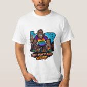 Bigfoot Keep Portland Weird Tシャツ (正面)