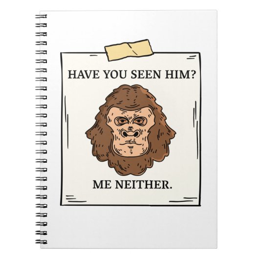 Bigfoot MeとCryptozologyを両方とも見たことがあるか ノートブック (正面)