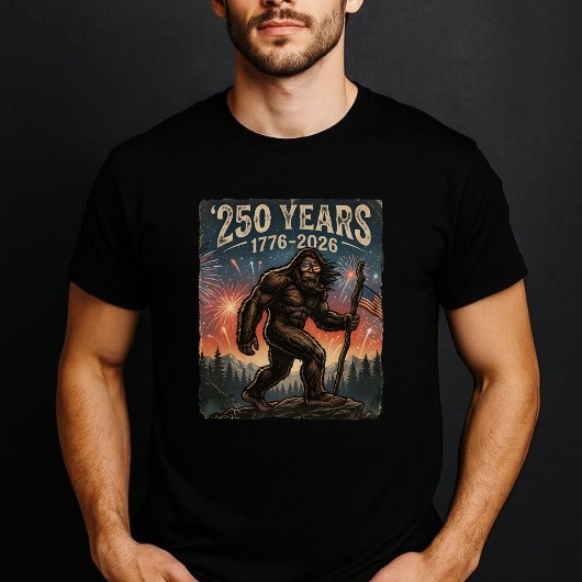 Bigfoot Merica Firework 4th of July 250 Anniversar Tシャツ