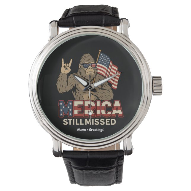 Bigfoot 'Merica Still'パ恋しく思トリオト4日 腕時計 (正面)