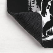 Bigfoot Moonlight Sasquatch Forest Cryptid Outdoor マウスパッド (コーナー)