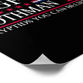 Bigfoot Mothman 2024大統領選挙おもしろい投票 ポスター (角)