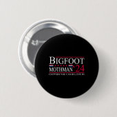 Bigfoot Mothman 2024大統領選挙おもしろい投票 缶バッジ (正面&裏面)