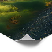 Bigfoot, Mountains, River and Forest ポスター (角)