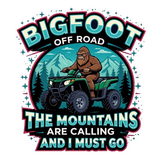Bigfoot Off Road The Mountains Are Calling Tシャツ