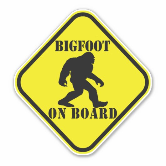 Bigfoot on Board シール (正面)