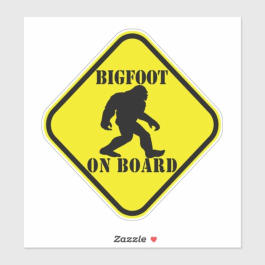 Bigfoot on Board シール (シート)