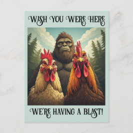 “Bigfoot Photo Op” Cheesy Chicken ポストカード