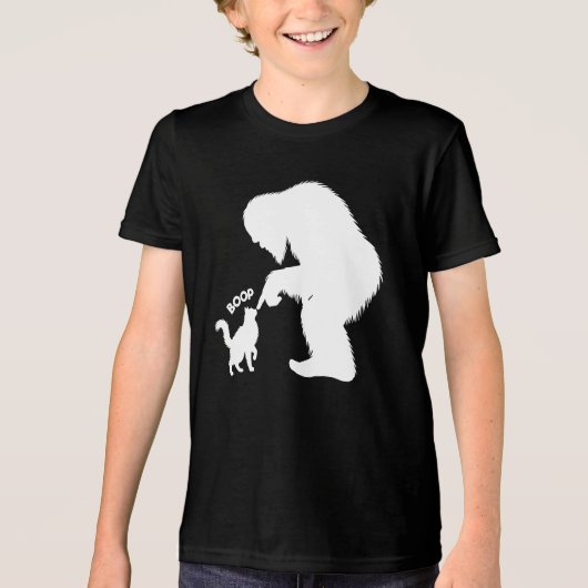 Bigfoot Playful Long Haired Cat Boop  トライブレンドＴシャツ (正面)