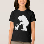 Bigfoot Playful Long Haired Cat Boop  トライブレンドＴシャツ (正面)