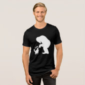 Bigfoot Playful Long Haired Cat Boop トライブレンドＴシャツ (正面全面)