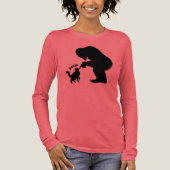 Bigfoot Playful Long Haired Cat Boop トライブレンドＴシャツ (正面)