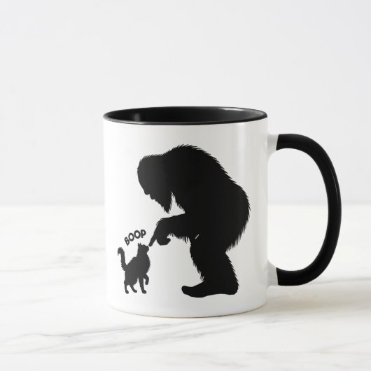 Bigfoot Playful Long Haired Cat Boop  マグカップ (右)