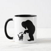 Bigfoot Playful Long Haired Cat Boop  マグカップ (左)