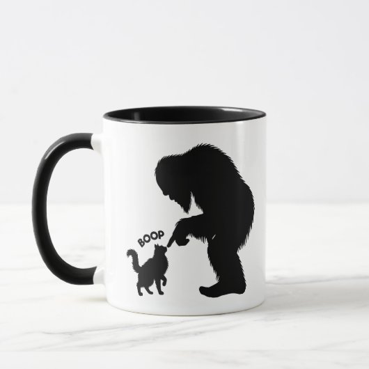 Bigfoot Playful Long Haired Cat Boop  マグカップ (左)