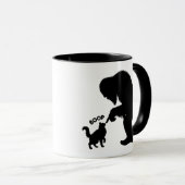 Bigfoot Playful Long Haired Cat Boop  マグカップ (正面右)