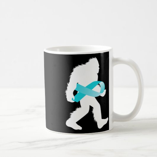 Bigfoot Ptsd後外傷性ストレス障害警告 コーヒーマグカップ (右)