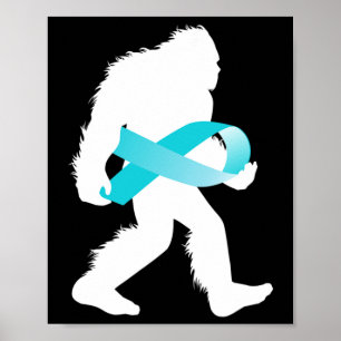 Bigfoot Ptsd後外傷性ストレス障害警告 ポスター