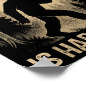 Bigfoot Retro Sasquatch A Guy Like Me Is Hard To F ポスター (角)