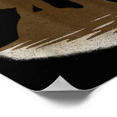 Bigfoot Riding Loch Ness Monster Funny Sasquatch  ポスター (角)