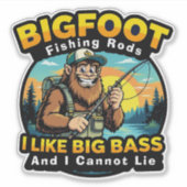 Bigfoot Rods I Like Big Bass シール (正面)