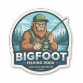 Bigfoot Rods Keep Calm Fish On シール (正面)