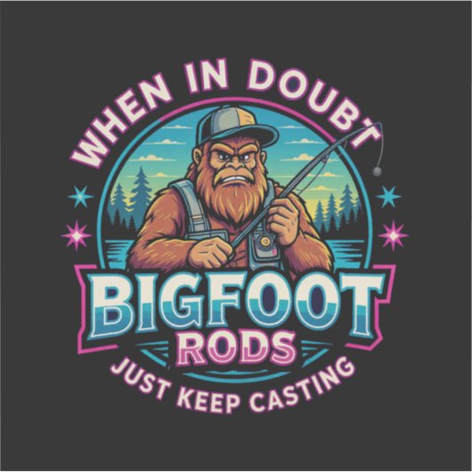 Bigfoot Rods When Your In Doubt シール (正面)