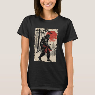 Bigfoot Samurai Warrior Anime Japanese Art Samurai Tシャツ